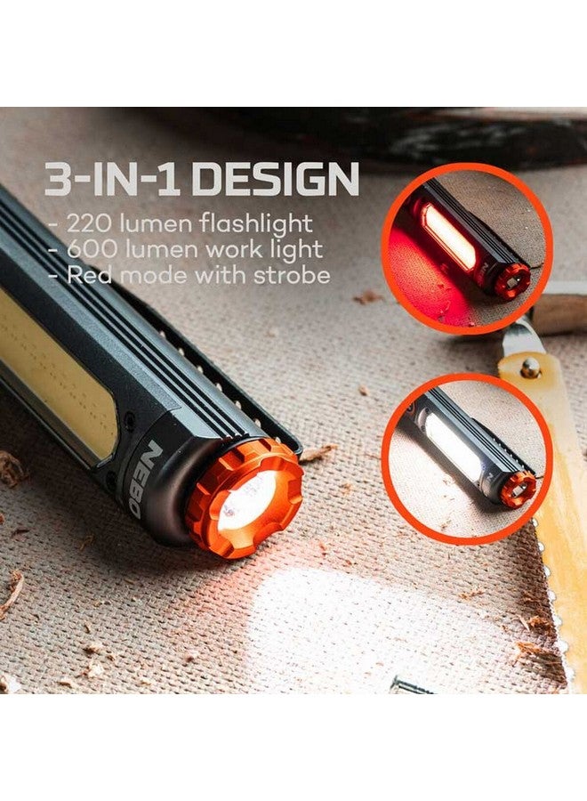 نيبو بيج لاري 600 برو بلس مصباح عمل قابل لإعادة الشحن متعدد الألوان 7.76 x 0.9 x 1.18 ملم NEB-FLT-1033-G - Image 4